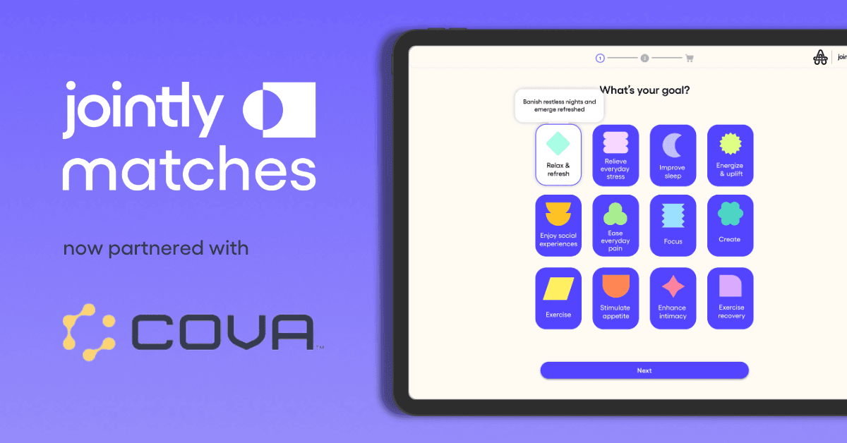 banner image for: Jointly y Cova colaboran para transformar la venta minorista de cannabis con Jointly Matches, la primera plataforma de ventas impulsada por datos y objetivos.
